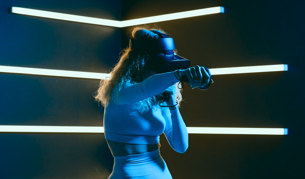 Darstellung einer immersiven Virtual-Reality-Anwendung in einer digitalen Umgebung